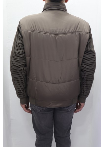 Fistan Store Erkek Hakim Yaka Spor Kesim Normal Kalıp Kolları Çelik Örgü Kışlık Mont indirimleri