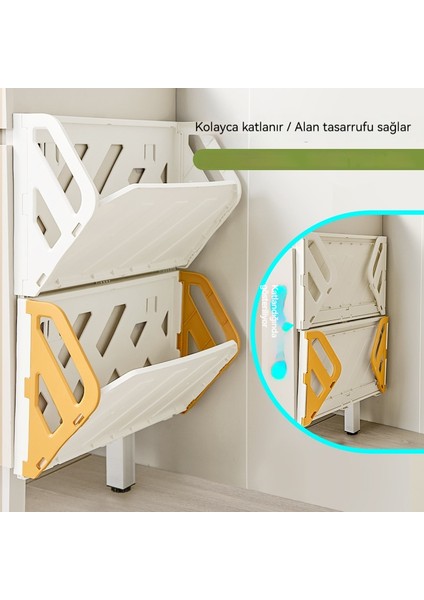 Çok Fonksiyonlu Katlanır Duvara Monte Organizatör Terlik Rafı (Yurt Dışından) fırsatları