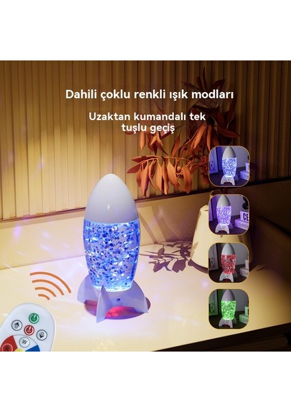 Romantik Roket Atmosfer Işık Yatak Odası Masa Lambası (Yurt Dışından) modelleri