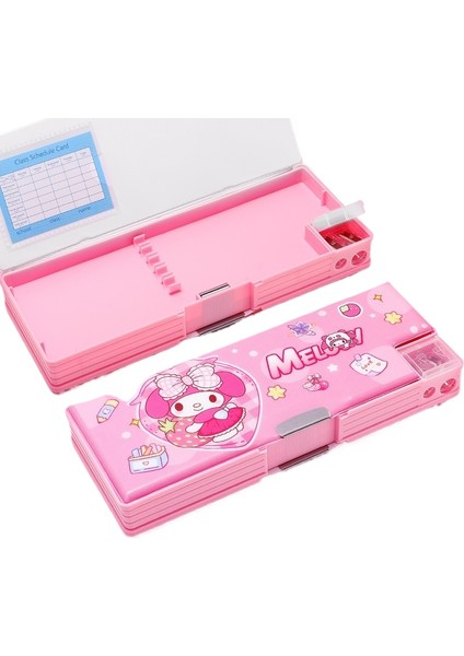 Kulomi Kırtasiye Kutusu Ilkokul Öğrencileri Çift Taraflı Manyetik Toka Açılış ve Kapanış Kalem Kutusu (Yurt Dışından)