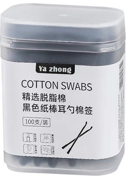 Çift Başlıklı, Iki Amaçlı 2'si 1 Arada Yağsız Pamuklu Çubuk, 100 Adet (Yurt Dışından)