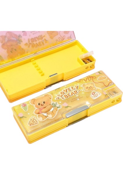 Kulomi Kırtasiye Kutusu Ilkokul Öğrencileri Çift Taraflı Manyetik Toka Açılış ve Kapanış Kalem Kutusu (Yurt Dışından)