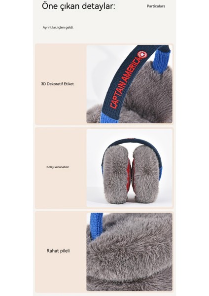 Marvel Kaptan Amerika Karikatür Kulaklıklar (Yurt Dışından) modelleri