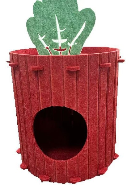 Yeni Keçe Öğütme Yarı Kapalı Kedi Yuvası (Yurt Dışından)