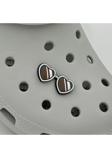 Terlik Süsü ve Aksesuarı , Çanta Süsü – Renkli Jibbitz Güneş Gözlüğü Görselli Figür Aksesuarı