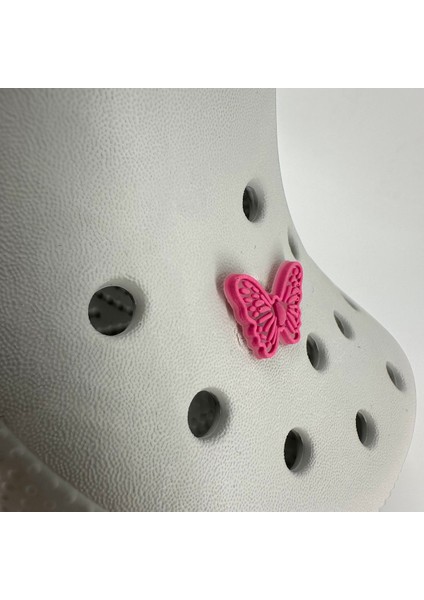 Terlik Süsü ve Aksesuarı , Çanta Süsü – Jibbitz 3D Küçük Boy Desenli Kelebek Figür Logo Aksesuar fiyatları