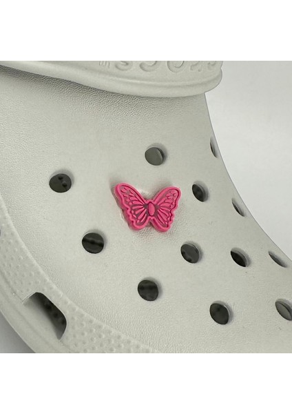 Terlik Süsü ve Aksesuarı , Çanta Süsü – Jibbitz 3D Küçük Boy Desenli Kelebek Figür Logo Aksesuar modelleri