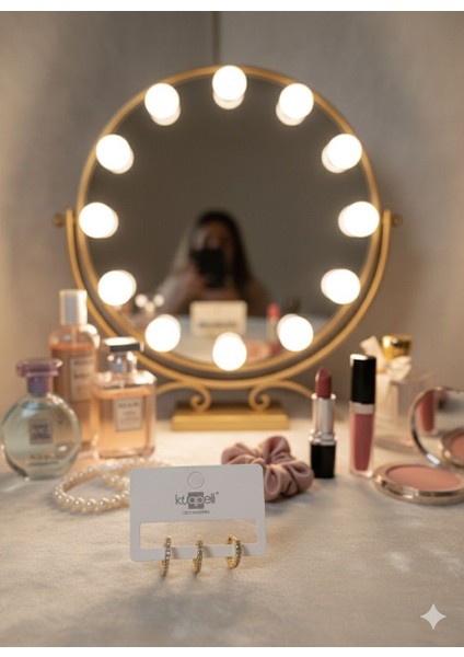 Gold 3'lü Halka Küpe fiyatları