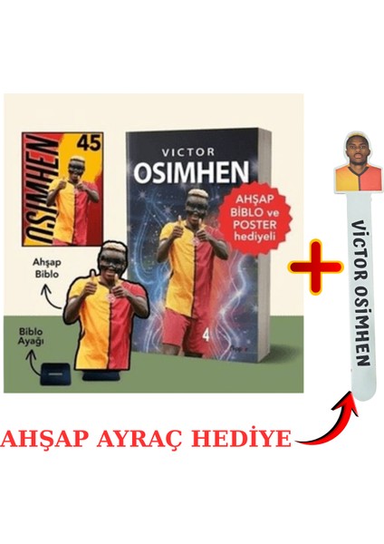 Kitanya Victor Osimhen - Biblo, Poster ve Ahşap Ayraç Hediyeli!