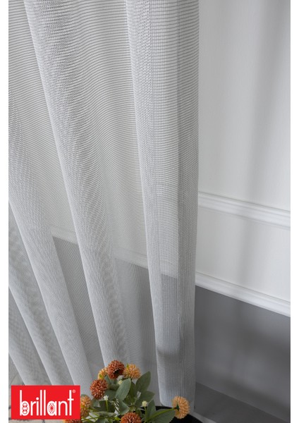 Miranda File Gri 1/2.5 Normal Pileli Ütü Istemez Kırışmaz Yeni Sezon Salon Oda Tül Perdesi fırsatları