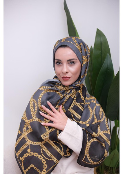 Halka Zincir Desenli Dijital Soft Şal modelleri