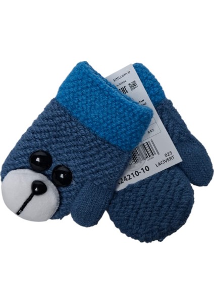 Spteks Kitti 1-3 Yaş Bebe Erkek Çocuk Lacivert Renkli Maskotlu Kışlık Örme Eldiven fiyatları
