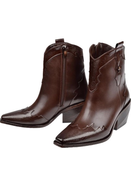 Kısa Western Kadın Topuklu Bot SMS-58151 Kahve fırsatları