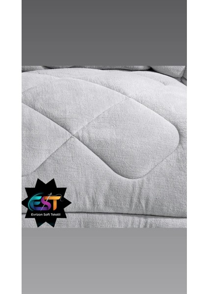 Tek Kişilik Çift Taraflı Ranfors Pamuk Silikon Yorgan 155X215 cm fırsatları