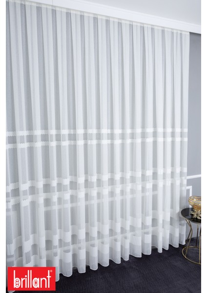 Keten Rio 1/2 Orta Pileli Ütü Istemez Kırışmaz Yeni Sezon Salon Oda Tül Perdesi indirimleri