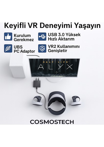 Ps Vr2 Uyumlu Pc Adaptörü – Windows Için Ps5 Sanal Gerçeklik Bağlantı aparatı fırsatları