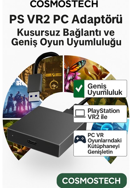 Ps Vr2 Uyumlu Pc Adaptörü – Windows Için Ps5 Sanal Gerçeklik Bağlantı aparatı