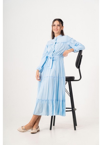 Selya Kız Çocuk Elbise Mavi fırsatları