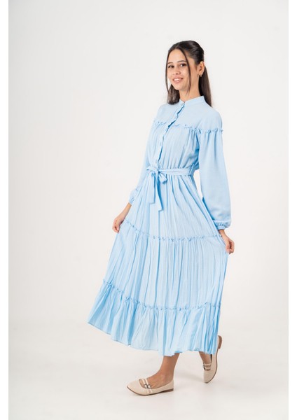 Selya Kız Çocuk Elbise Mavi