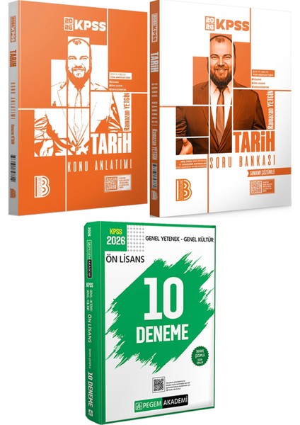 2026 Kpss Tarih Konu Anlatımı ve Tamamı Çözümlü Soru Bankası - 2026 Kpss Ön Lisans Çözümlü 10 Deneme