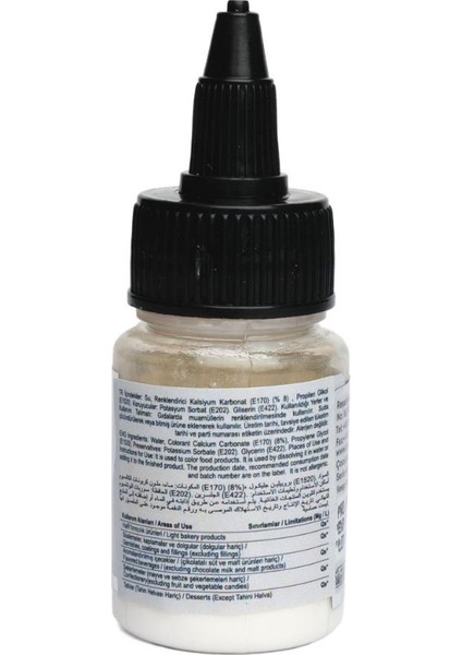 Su Bazlı Likit 25 gr Beyaz Gıda Boyası – Pasta, Krem Şanti ve Şeker Hamuru Için Kapatıcı Renk Boyası fiyatları