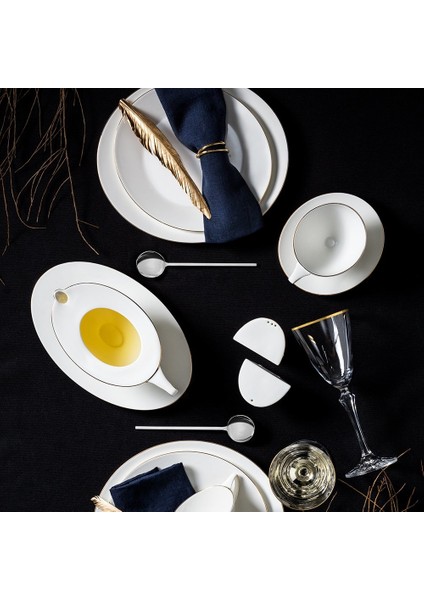 Moon Gold 64 Parça 12 Kişilik Yemek Takımı fiyatları