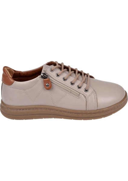 Hakiki Deri Comfort Kadın Ayakkabı MAK-240 Vizon fiyatları