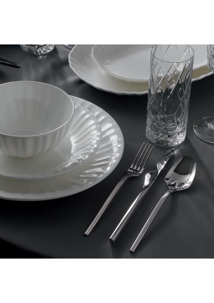 5100 Quartz Mat 84 Parça 12 Kişilik Çatal Bıçak Kaşık Seti fırsatları