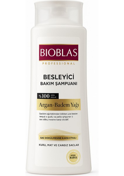 Besleyeci Bakım Şampuanı Argan + Badem Yağı 500 ml