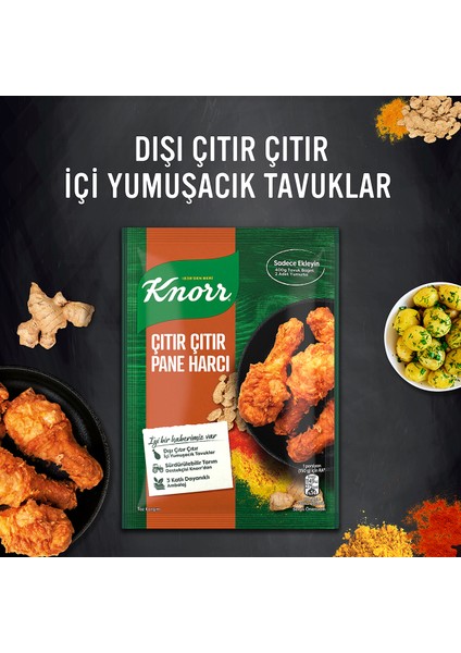 Harçlar Çıtır Pane Harcı Dışı Çıtır Içi Yumuşak Tavuklar Için 90 gr 7 Adet modelleri