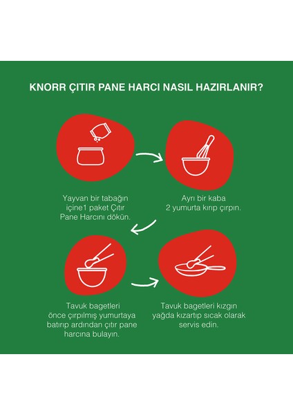 Harçlar Çıtır Pane Harcı Dışı Çıtır Içi Yumuşak Tavuklar Için 90 gr 7 Adet indirimleri