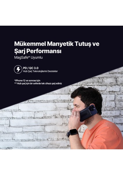 Recharger Pro M 5.000MAH Qi2/magsafe Özellikli 15W Iphone/android Stantlı Kablosuz 2BB226S fiyatları