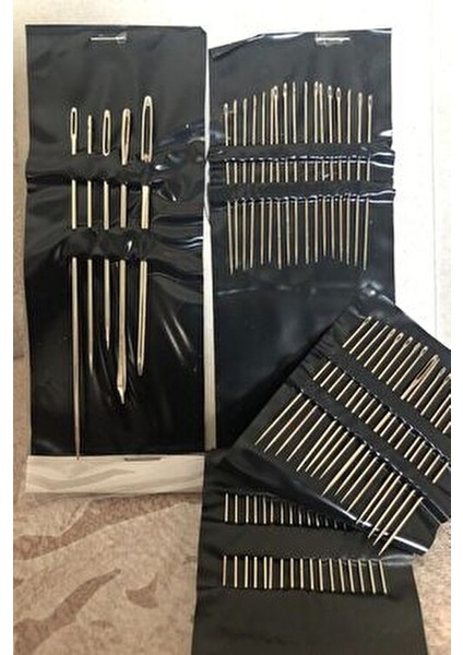 55'li Dikiş İğne Seti Nikel Kaplama Çelik İğnelerle Her Boyda 55 Adet fırsatları