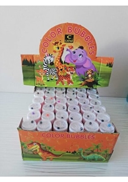 Güzelyüz Safari Temalı 36 Adet Üflemeli Köpük Baloncuk Sevimli Hayvanlar Eğlencesi indirimleri