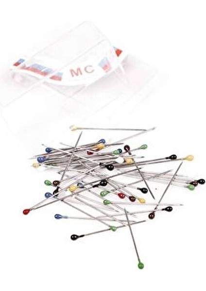 Atmaca Renkli Başlı Mineli Toplu İğne Seti 100 Lü İnce Siyah Başlı Kullanım İçin fırsatları