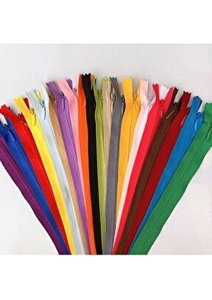 Paşateks Renkli Gizli Fermuar Seti 100 Adet 18-25 cm Uzunlukta Dayanıklı ve Estetik fırsatları
