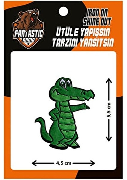 Timsah Dokuma Arma Ütüyle Kolayca Yapışan 100% Polyester Renkli Patch modelleri