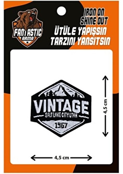 Vintage Ütü Ile Yapışan Dokuma Arma Patch %100 Polyester Kolay Uygulama modelleri