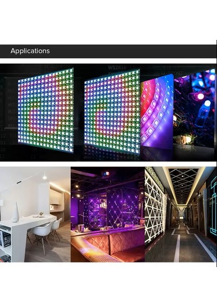 T1000S LED Piksel Kontrol Cihazı Düzenleme Yazılımı 2048 Sd Kart Kayıt Dc 5-24V Işık Aydınlatma 256MB Hafıza WS2811 Rgb Destekli