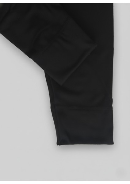 Erkek Termal Alt Üst Takım İçlik Elastik Yumuşak Siyah - Berrak