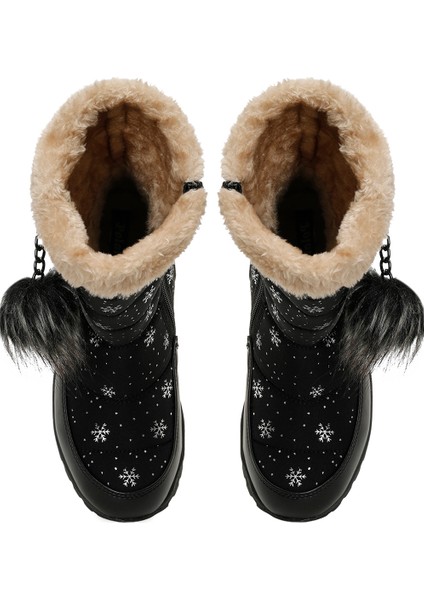 SNOWE.F5PR Siyah Kız Çocuk Çizme fırsatları