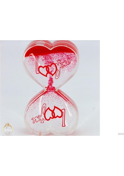 Love Kalp Dekoratif Kum Saati Kırmızı-Kalpli kumsaati Sevgili-Eş-Hediye fırsatları