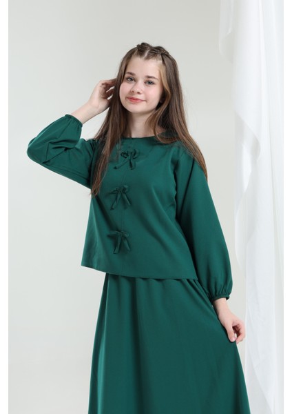 Nora Kız Çocuk Takım Yeşil modelleri