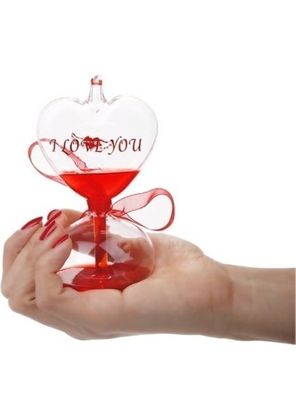 Love Kalp Dekoratif Kum Saati -Aşk ölçer ısı ile aşk ölçer-Sevgili Hediye fiyatları