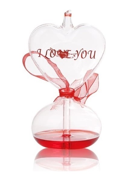 Love Kalp Dekoratif Kum Saati -Aşk ölçer ısı ile aşk ölçer-Sevgili Hediye fırsatları