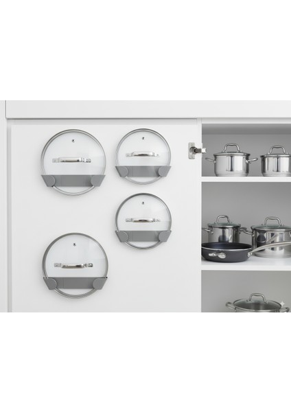 ✨ Tencere Kapağı Düzenleyici | Dolap Içi Kapak Tutucu Raf✨ 18CM (3ADET) fırsatları