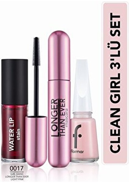 3’lü Makyaj Seti Renkli Seçeneklerle Günlük ve Gece Kullanıma Uygun