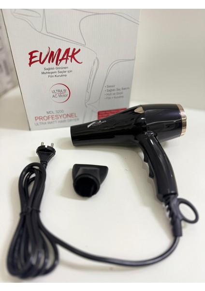 3200 Professional Ac Motor Saç Kurutma Fön Makinesi 1 Fön Başlığı indirimleri