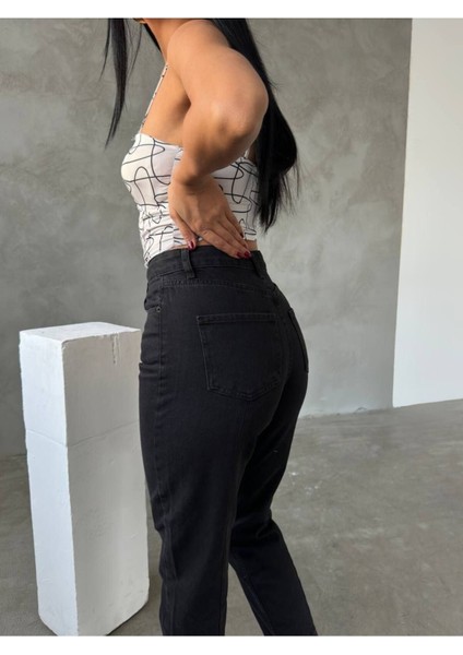 Tommytom Zaha Dores Julia Siyah Likralı Mam Jean Pant. 2025 modelleri