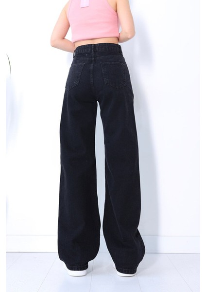 Tommytom (Aşk) Alaska 90's Siyah Yüksek Bel Wide Leg Salaş Bol Paça (New Jean ) fiyatları